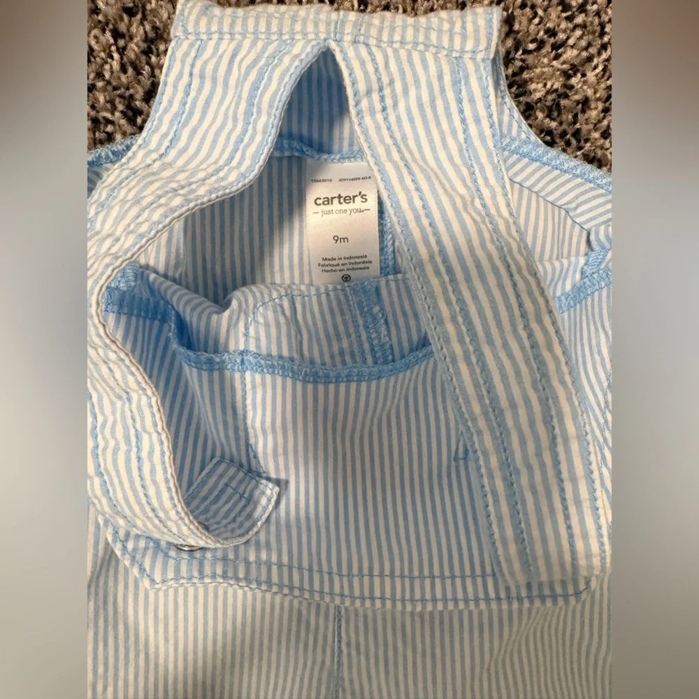 Baby Boys Nautical Stripe & Plaid Romper Set - Blue, Navy, Red